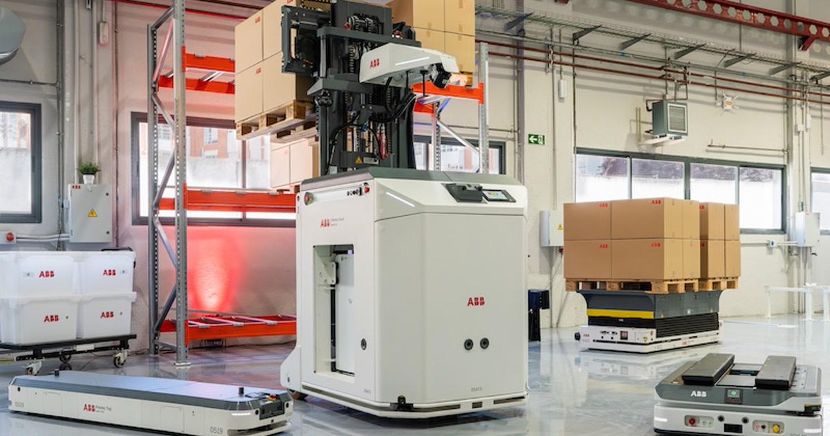 ABB lanza la carretilla autónoma Flexley Stack F712