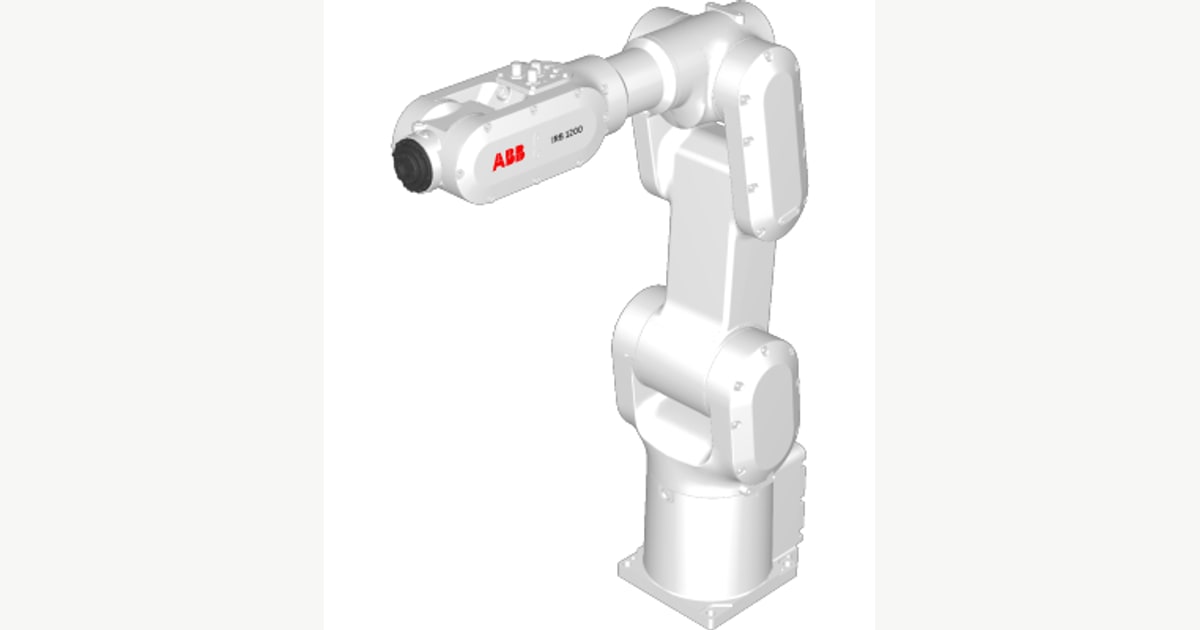 Render del ABB IRB 1200-5/0.9 Gen2 en la biblioteca de simulación de RoboDK