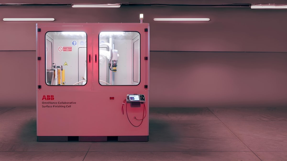 ABB convierte el lijado y pulido con cobots en una célula lista para fábrica