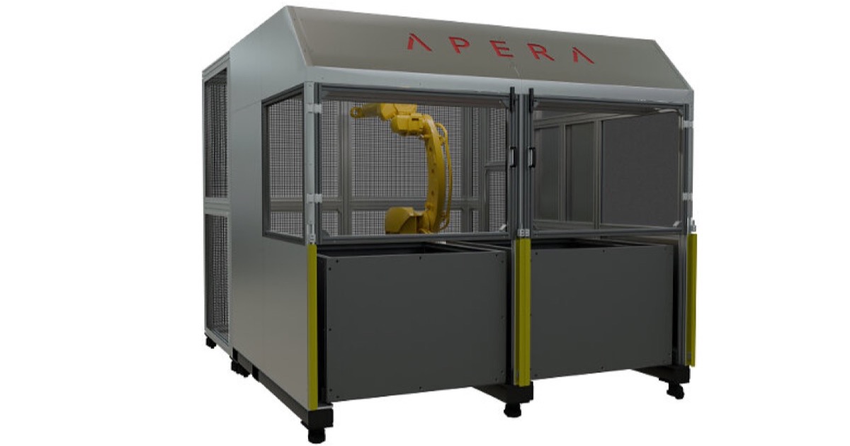 Apera empaqueta el bin picking en la célula VuePod