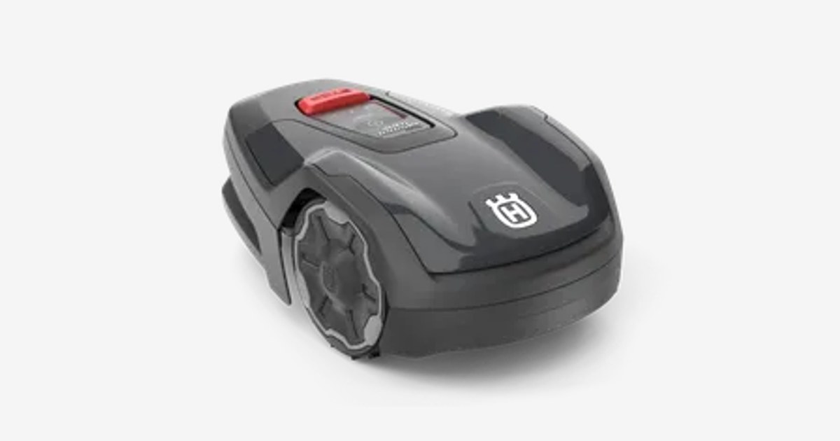 Fotografía oficial del Husqvarna Automower Aspire R4 gris.