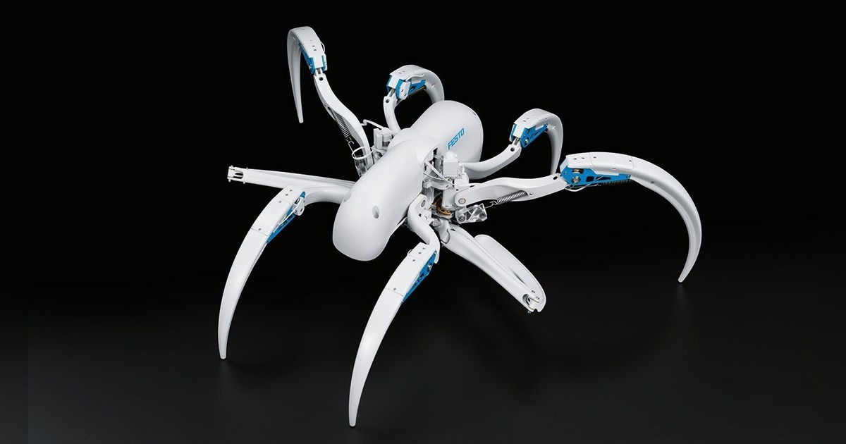 Imagen oficial del demostrador BionicWheelBot publicada por Festo.