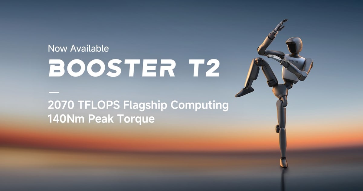 Booster lanza T2, un humanoide de 1,4 metros con Jetson Thor