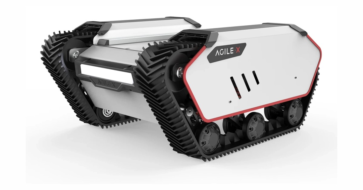 Render oficial de BUNKER MINI 2.0 publicado por AgileX Robotics.