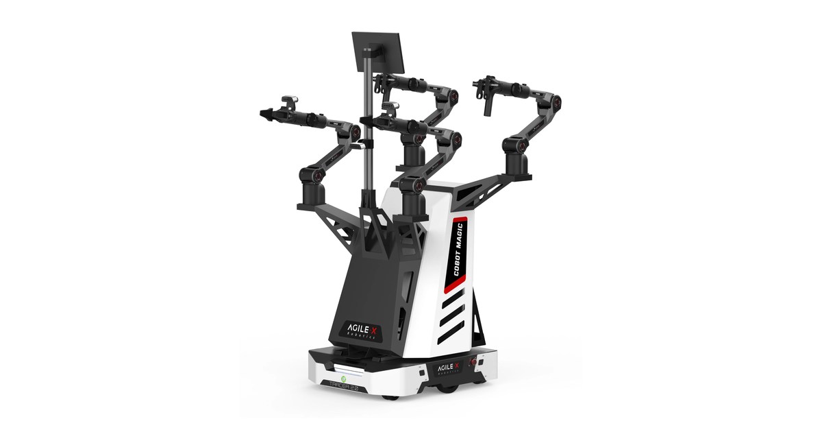 Render oficial de COBOT MAGIC publicado por AgileX Robotics.