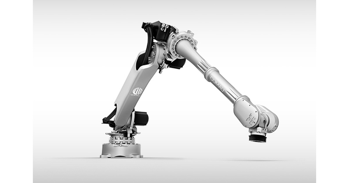 Imagen oficial del robot industrial Comau NJ-16-3.1 completo.