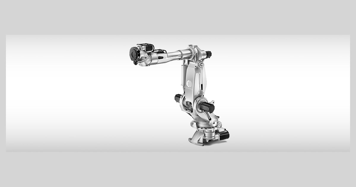 Robot Comau NJ4-220-3.0 en una imagen oficial del fabricante.