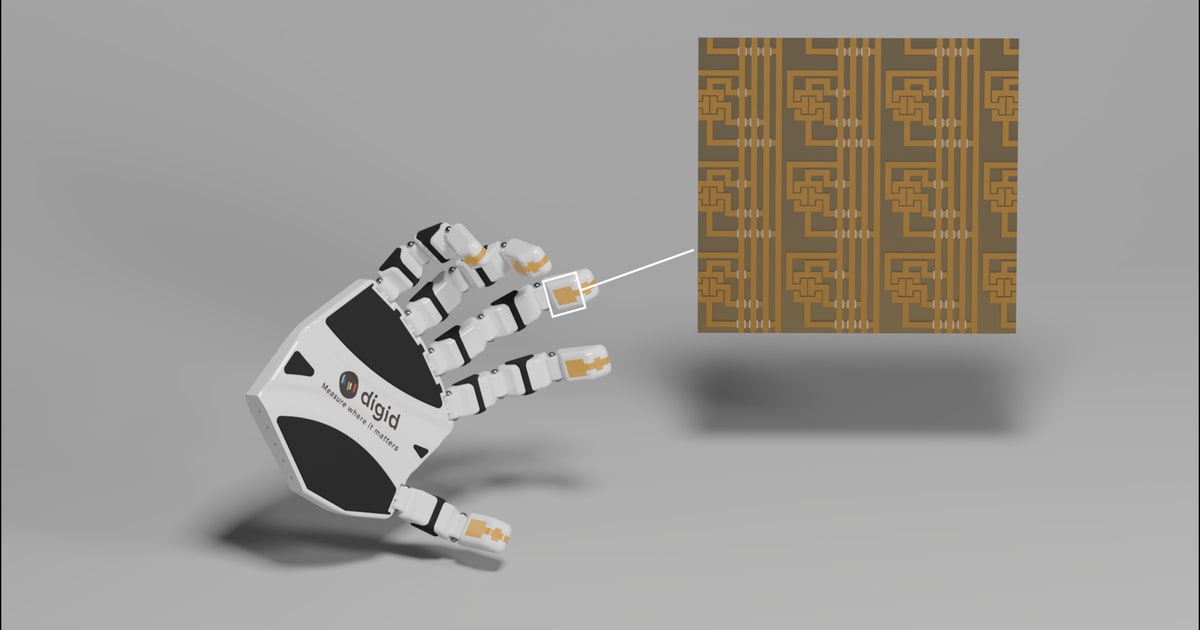 Digid acerca nanosensores de 5 micras a la piel robótica