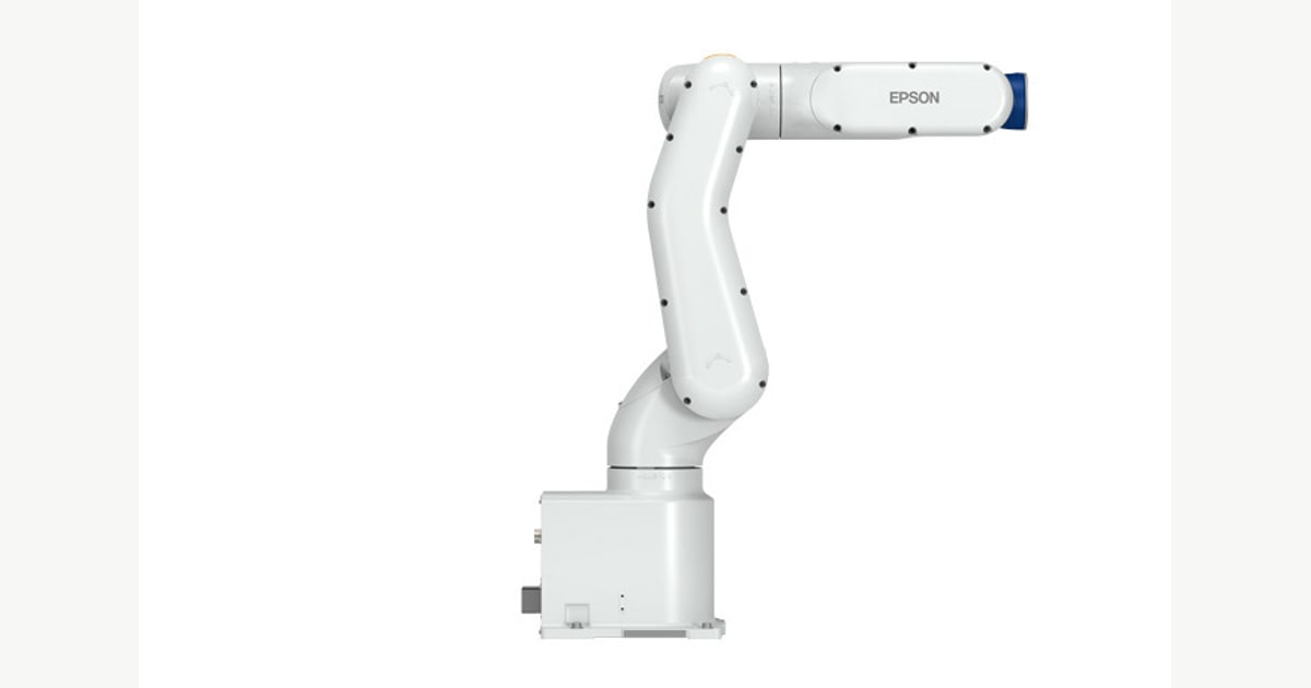 Brazo industrial Epson VT6L con controlador integrado en la estructura
