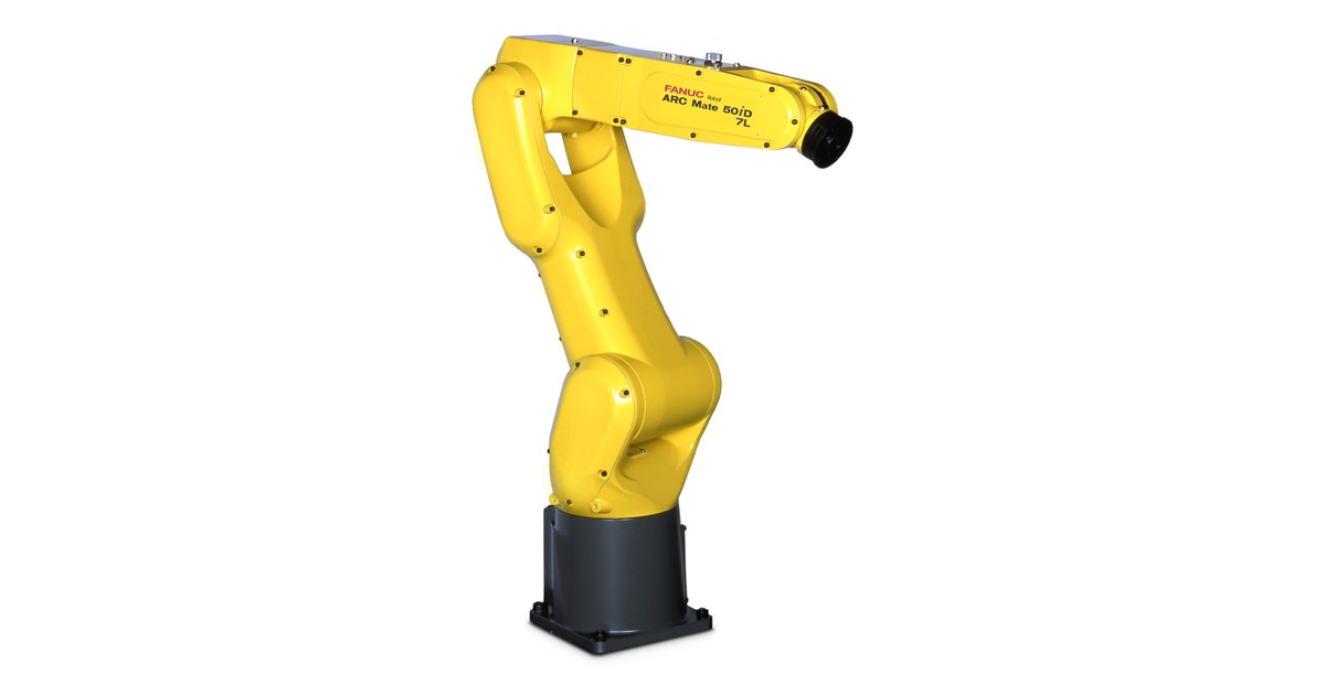 Vista oficial del robot FANUC ARC Mate 50iD/7L.