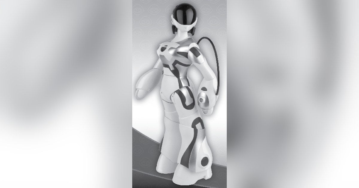 Render oficial de Femisapien de WowWee, extraído de su manual.