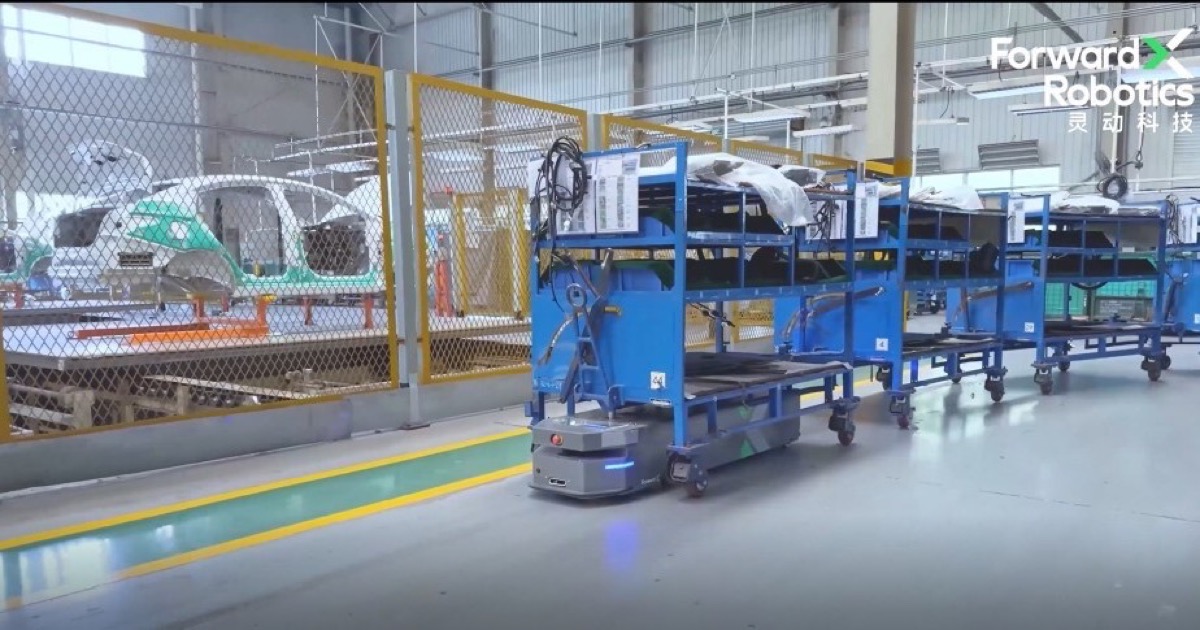 ForwardX escala a 484 AMR la logística de Chery Dalian