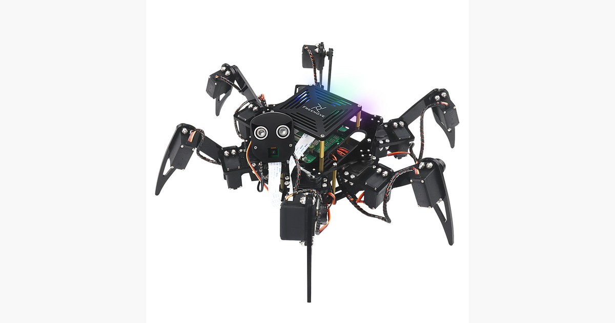 Imagen oficial del Freenove Big Hexapod Robot de seis patas.