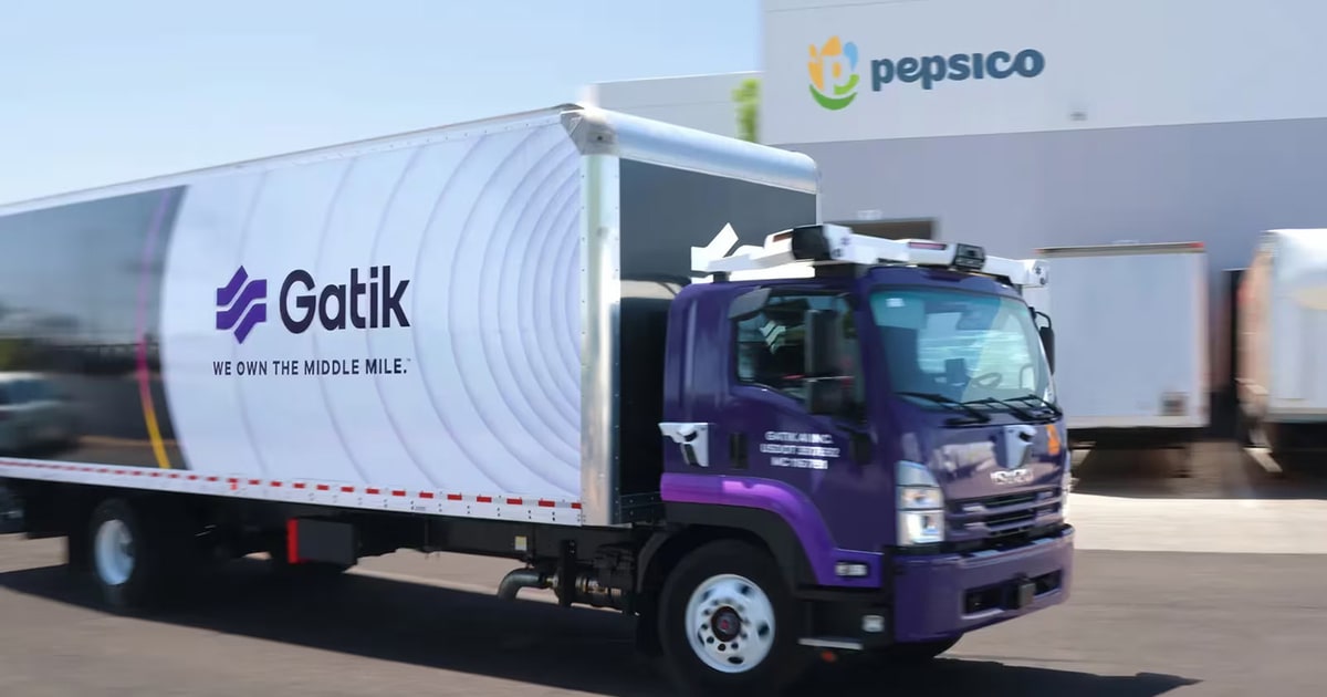 Gatik mete camiones sin conductor en la cadena de PepsiCo