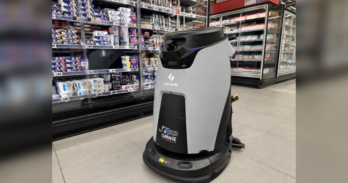 Gausium lleva Omnie a los supermercados Auchan en Francia