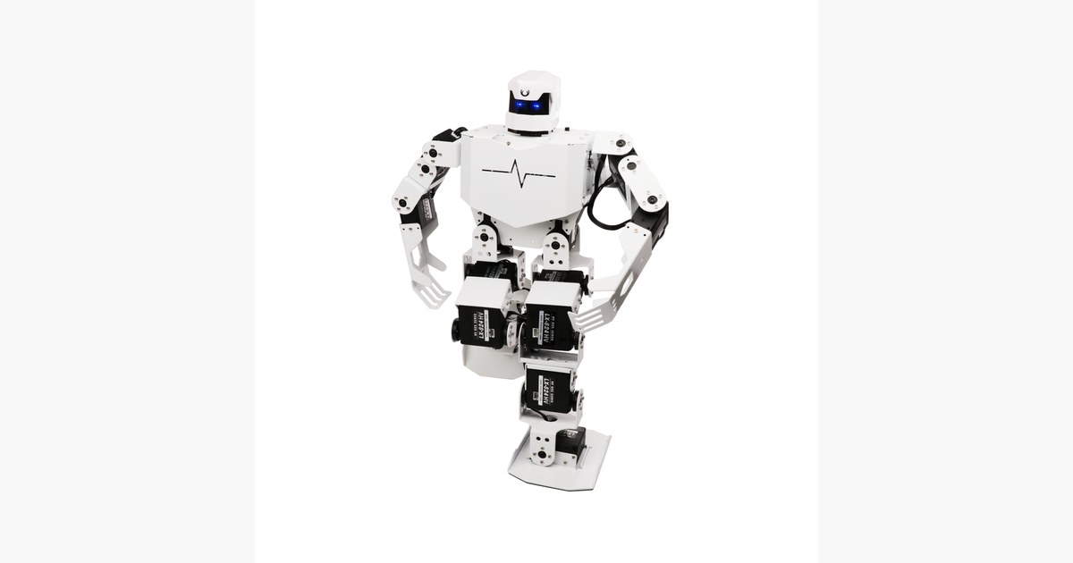 Imagen oficial del humanoide H5S de Hiwonder en posición de pie.