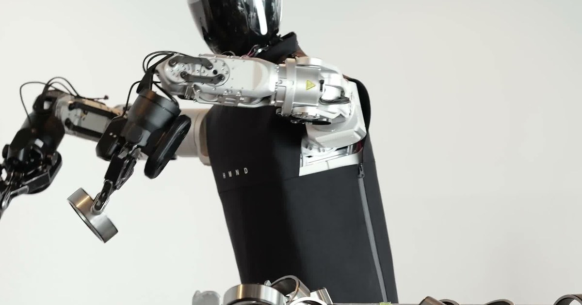 Humanoid entrena HMND 01 con RL para manipular más rápido