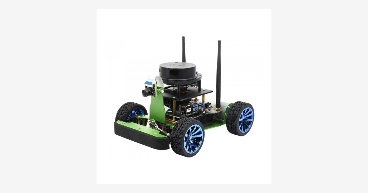Imagen oficial del robot JetRacer ROS de Waveshare.