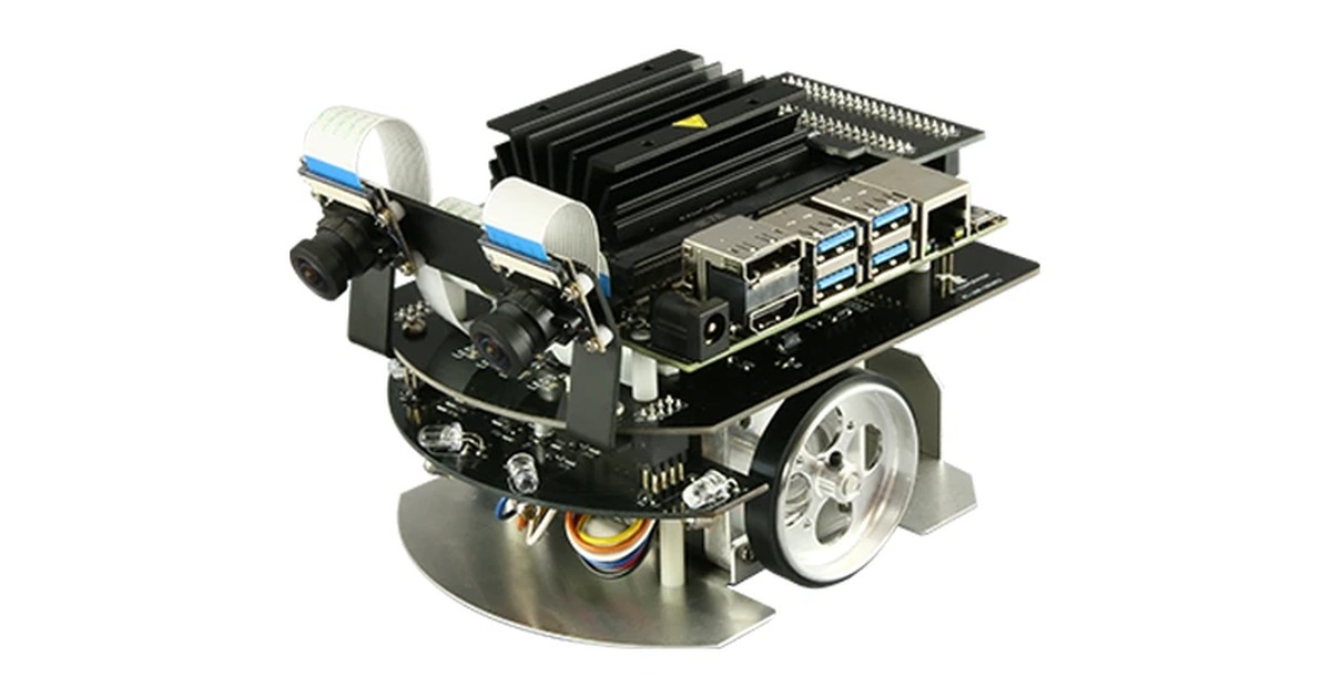 Fotografía oficial del robot Jetson Nano Mouse de RT Corporation.