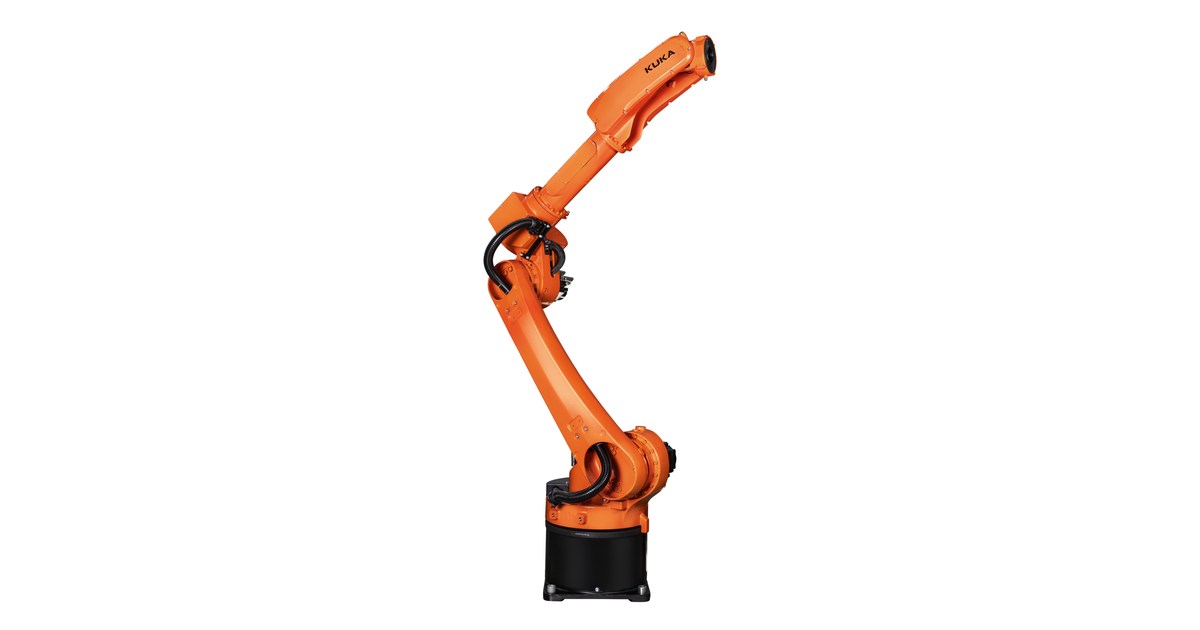 Vista oficial del robot KUKA KR 6 R2010-2 arc HW E.