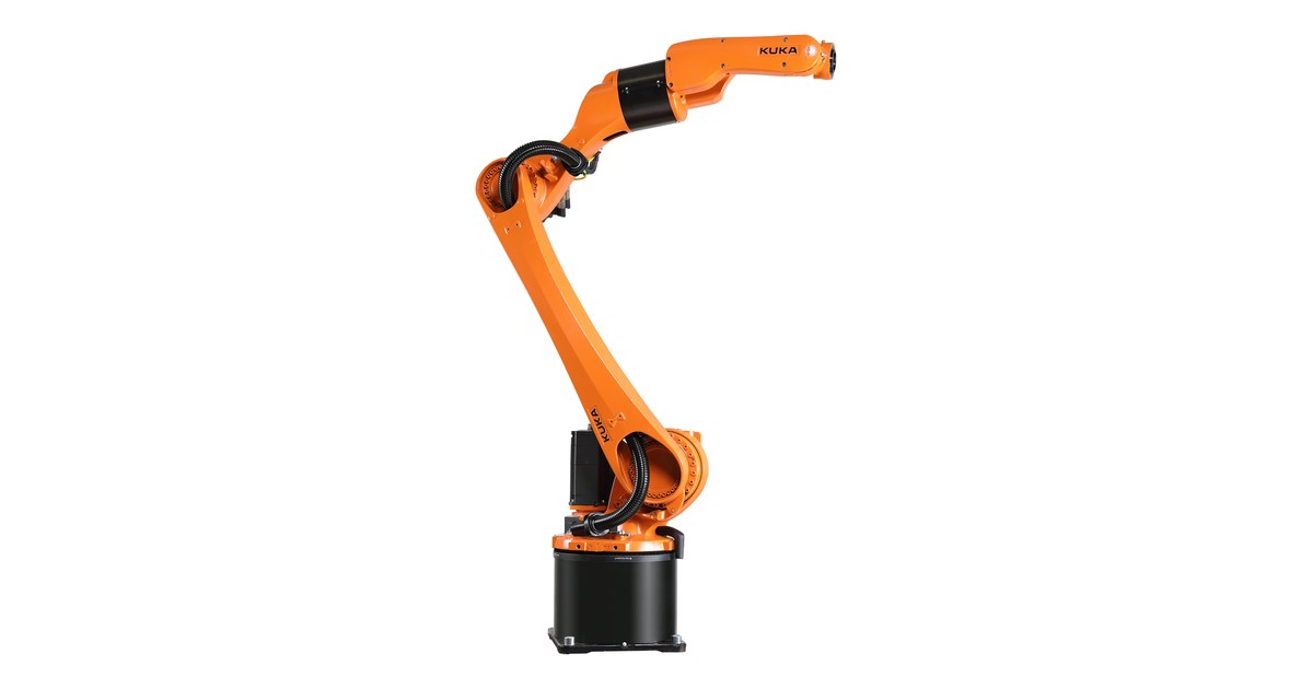 Vista oficial del robot KUKA KR 8 R2100-2 arc HW.