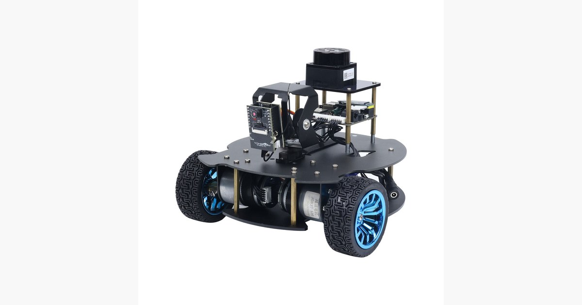 Imagen oficial del MicroROS V2 con lidar y soporte de cámara.