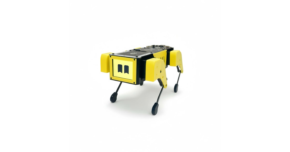 Cuadrúpedo Mini Pupper 2 amarillo de MangDang.