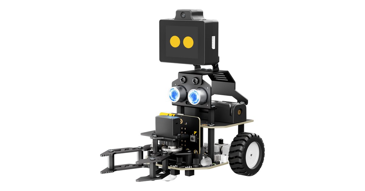 Nexbit AI con ruedas, cámara frontal y pinza metálica