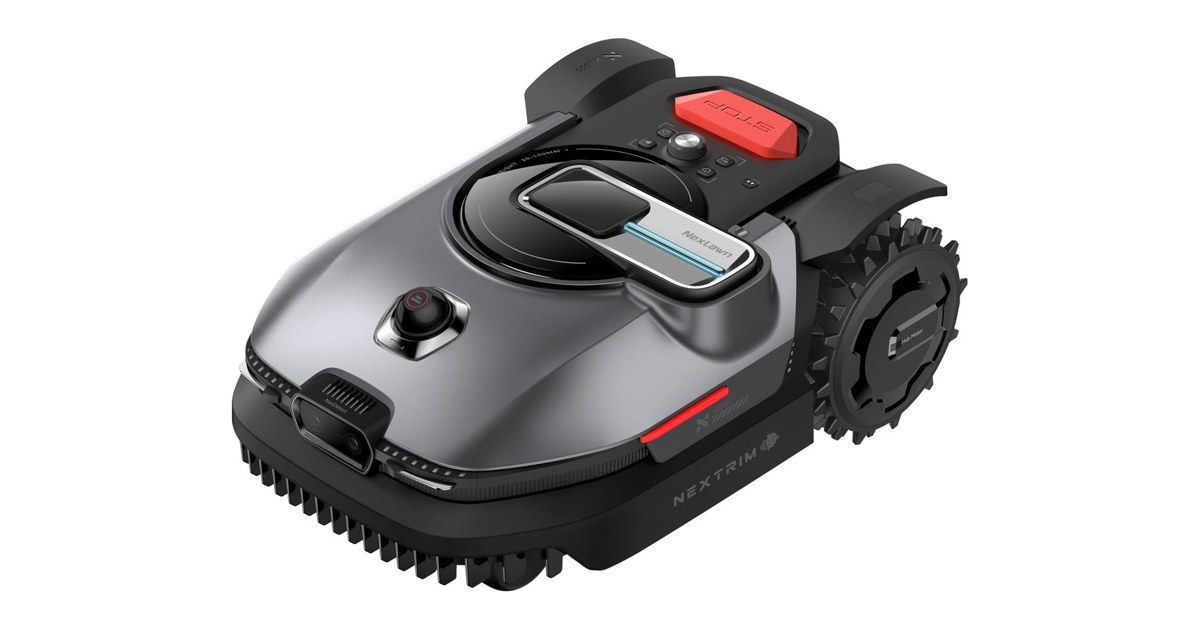 Render oficial de un NexLawn VIDAR de dos ruedas motrices completo, utilizado para la serie VIDAR 800 y 1600.