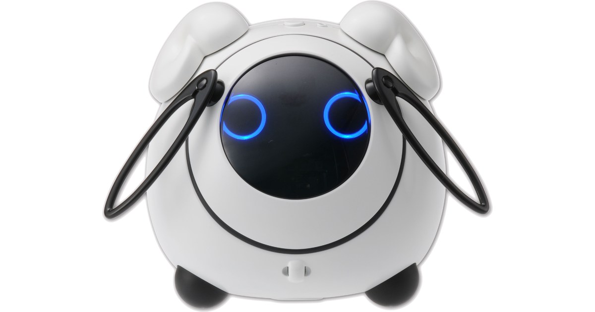 OHaNAS de Takara Tomy y NTT DOCOMO, con cuerpo blanco, pantalla circular y orejas.
