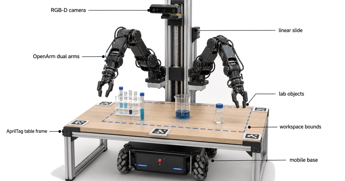 OpenArm ordena la IA de laboratorio antes de mover el robot