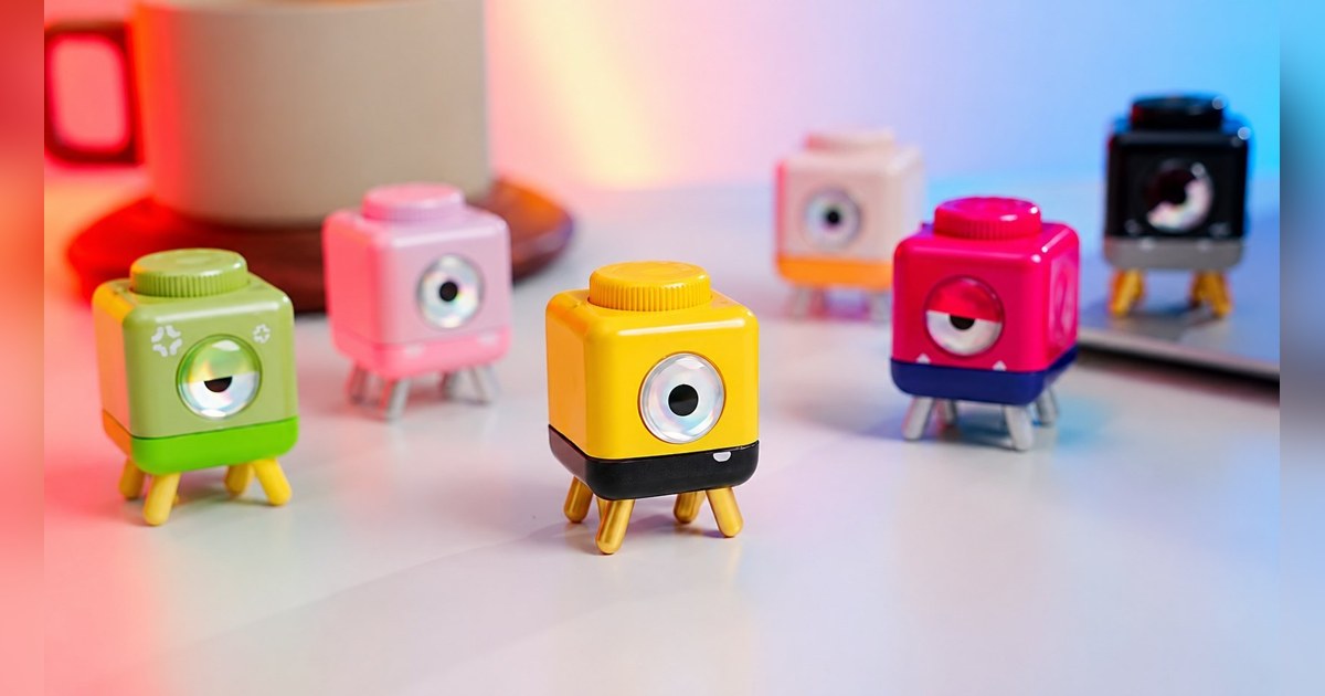 Imagen oficial de seis StepTimer completos en distintos colores sobre una mesa; todos pertenecen al mismo modelo de PalmBlock.