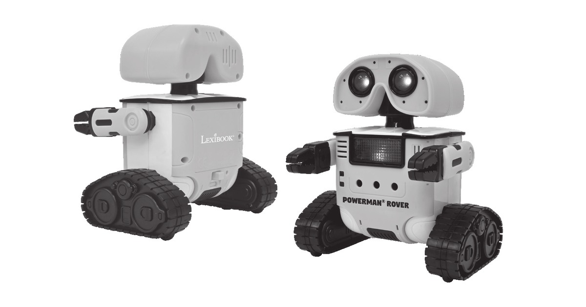 Powerman Rover ROB14 visto por delante y por detrás en el manual de Lexibook.