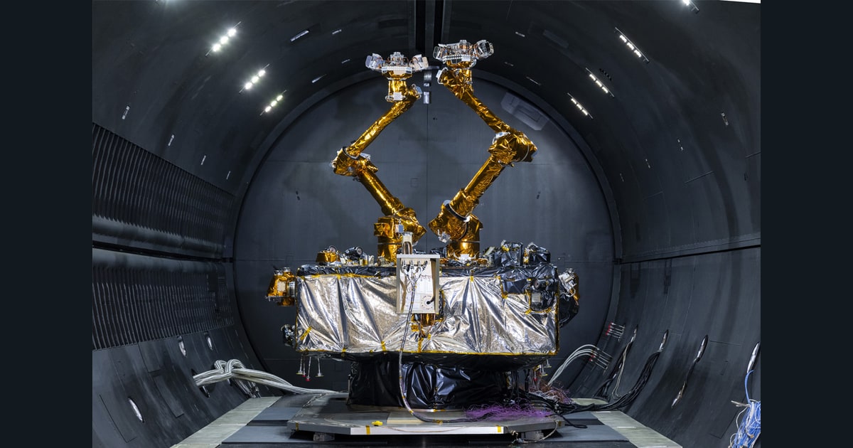 RSGS despega para reparar satélites con dos brazos robóticos