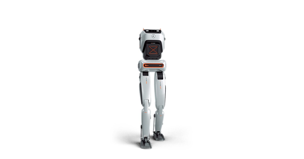 Render oficial de SA01 de ENGINEAI, con torso y dos piernas.