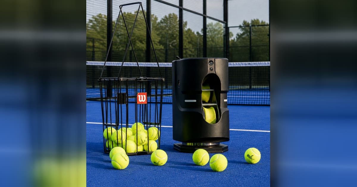 Tennibot recorta a 1.495 dólares su máquina de pelotas con IA