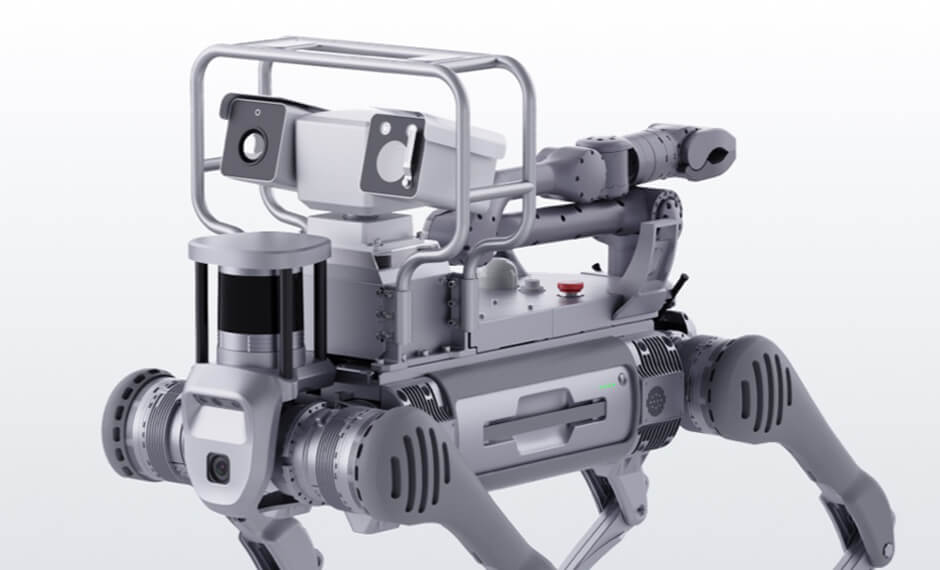 Unitree empaqueta sus cuadrúpedos como solución de inspección para subestaciones, minas y tuberías