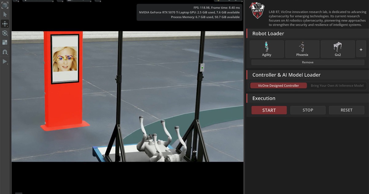 VicOne prueba ciberataques contra robots en Isaac Sim