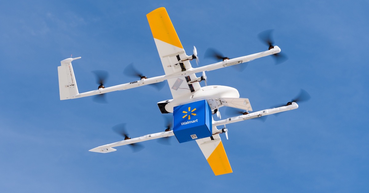 Wing y Walmart llevarán reparto con drones a siete mercados