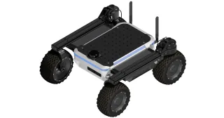 Render oficial de Raph Rover con cuatro ruedas, placa superior negra y dos antenas.