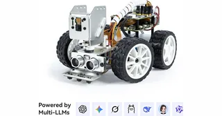 Coche PiCar-X de SunFounder con cámara y electrónica de control.