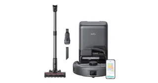 Render oficial del eufy E20 con componentes para sus tres formatos de aspiración.