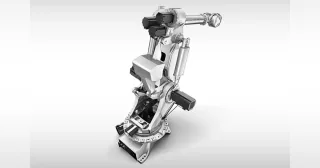 Imagen oficial del robot industrial Comau NJ-650-2.7 completo.