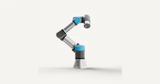 Render oficial del brazo UR3e de Universal Robots.