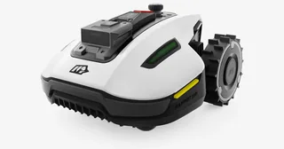 Render oficial del cortacésped MAMMOTION YUKA mini de primera generación completo.