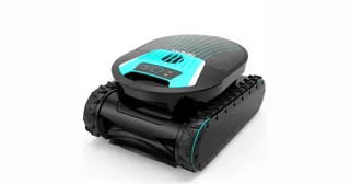 Render oficial del robot de piscina Talosbo Pleco Pro completo.