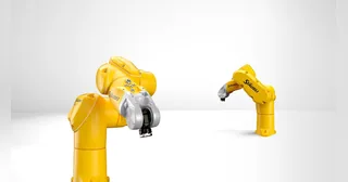 Brazo industrial Stäubli TX2-40 amarillo con seis ejes