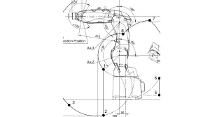 Vista completa del Racer-3-0.63 extraída del plano técnico oficial de Comau.