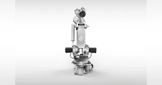 Imagen oficial del robot industrial Comau NJ-370-2.7 completo.