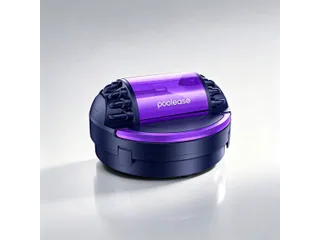Render promocional oficial de Poolease X1 completo en azul y morado, con ruedas laterales, publicado en su página de producto.